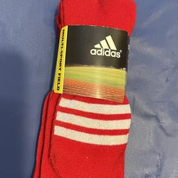 Red Athletic socks 2-pack Adidas Men’s 9-13