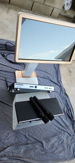 Best Media Karaoke + Microphones +Touch Screen Monitor