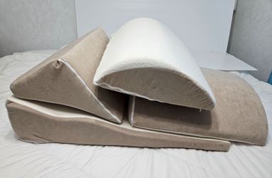 Set of 4 Contour Support Foam Wedges Pillows