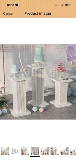 Tall Plant Stand for Indoor,set of 3 Corner Plant Stand for Multiple Plants Wood Pedestal Stands Flower Party Cake Display Stand, Sofa side table plan