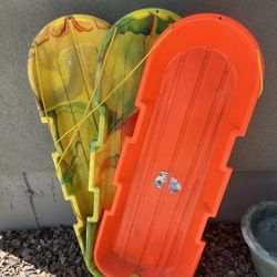 3 Winter Snow Sleds