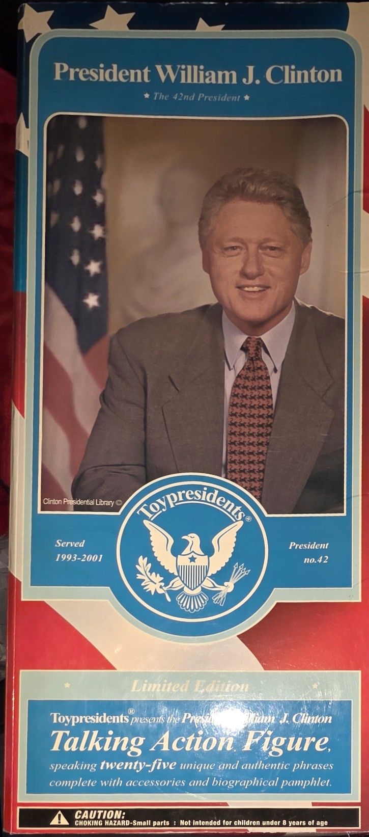 Vintage Talking Bill Clinton Action Figure