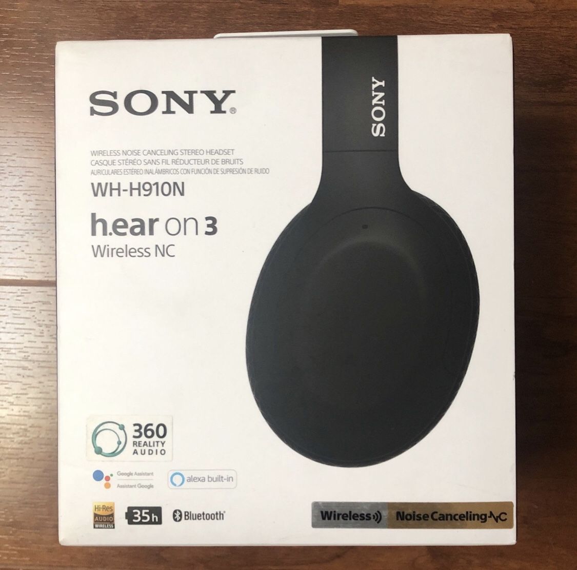 Brand New Sony Wireless Headphones WH-H910N H.ear On 3