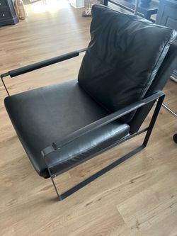 Leather accent chairs