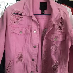 Forever 21 Pink Jean Jacket