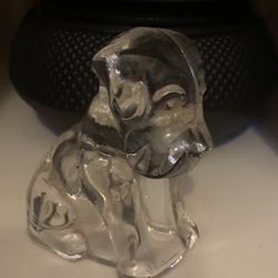 Glass Puppy Decor