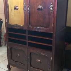 mueble para tele 100% madera estilo antiguo