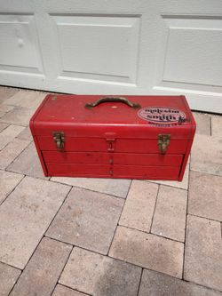 Vintage 3 Drawer Metal Toolbox