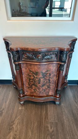 Cabinet burl wood