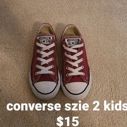 Converse Kids  Size 2 $15
