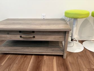 a small table and chairs