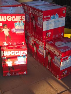 Huggies Plus Little Movers Size 4 Diapers  50 each (multiple discounted)
