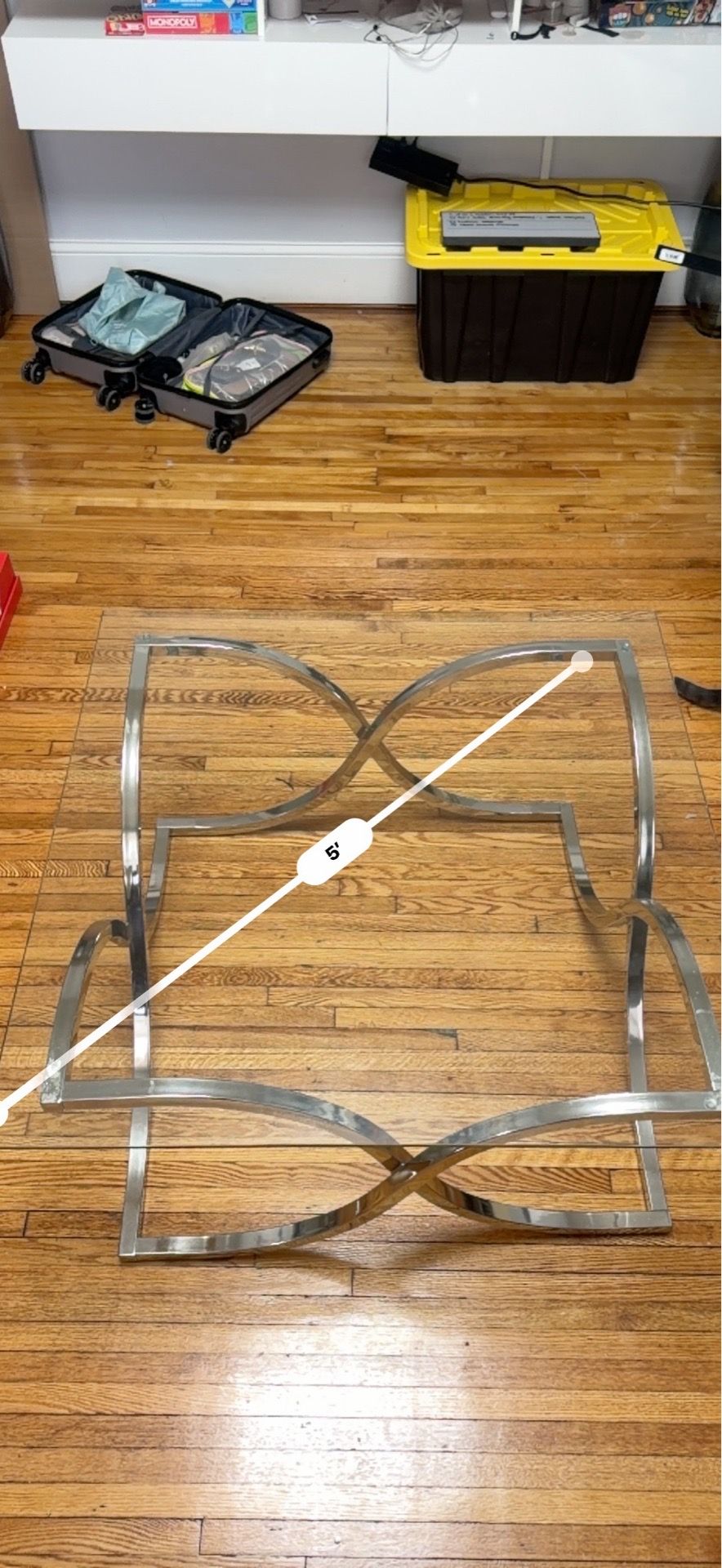 Chrome Glass Coffee Table