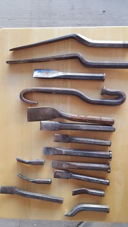 Antique plumbing tools for lead joint