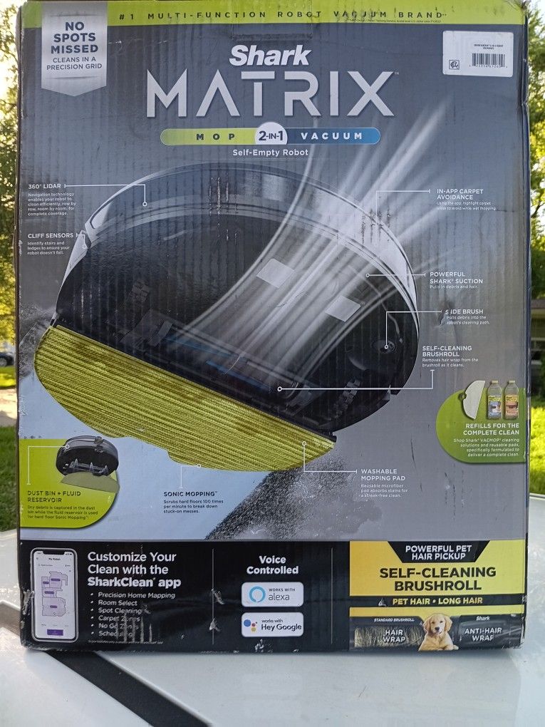 SHARK MATRIX 2 N 1 VACUUM AND MOP SELF EMPTY