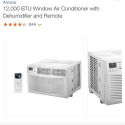 New Amana 12,000 BTU Ac/dehumidifier 