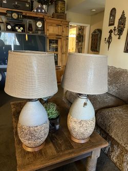 Mid-century modern lamps $250 for both pick up in Canyon Country/Santa Clarita cross posted MQ