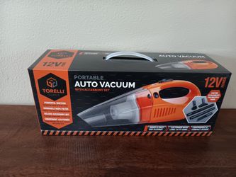 Torelli portable auto vac w/accessory set