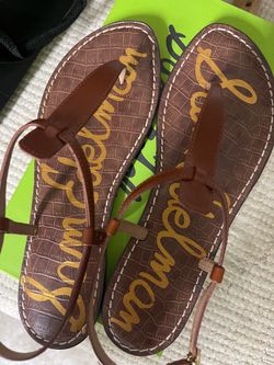 Sam Edelman Brown Thong Sandals