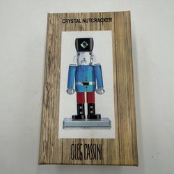 Oleg Cassini/ Simon Designs crystal nutcracker paperweight Holiday Christmas