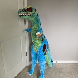 Melissa & Doug Giant Blue T-Rex Stuffed Animal – Over 2 Feet Tall, Super Soft Dino Plush - View #10