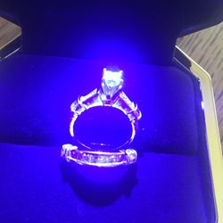 Beautiful Over 2 Carats Real diamonds From Zales, Princess And Baguettes Rarely Worn.