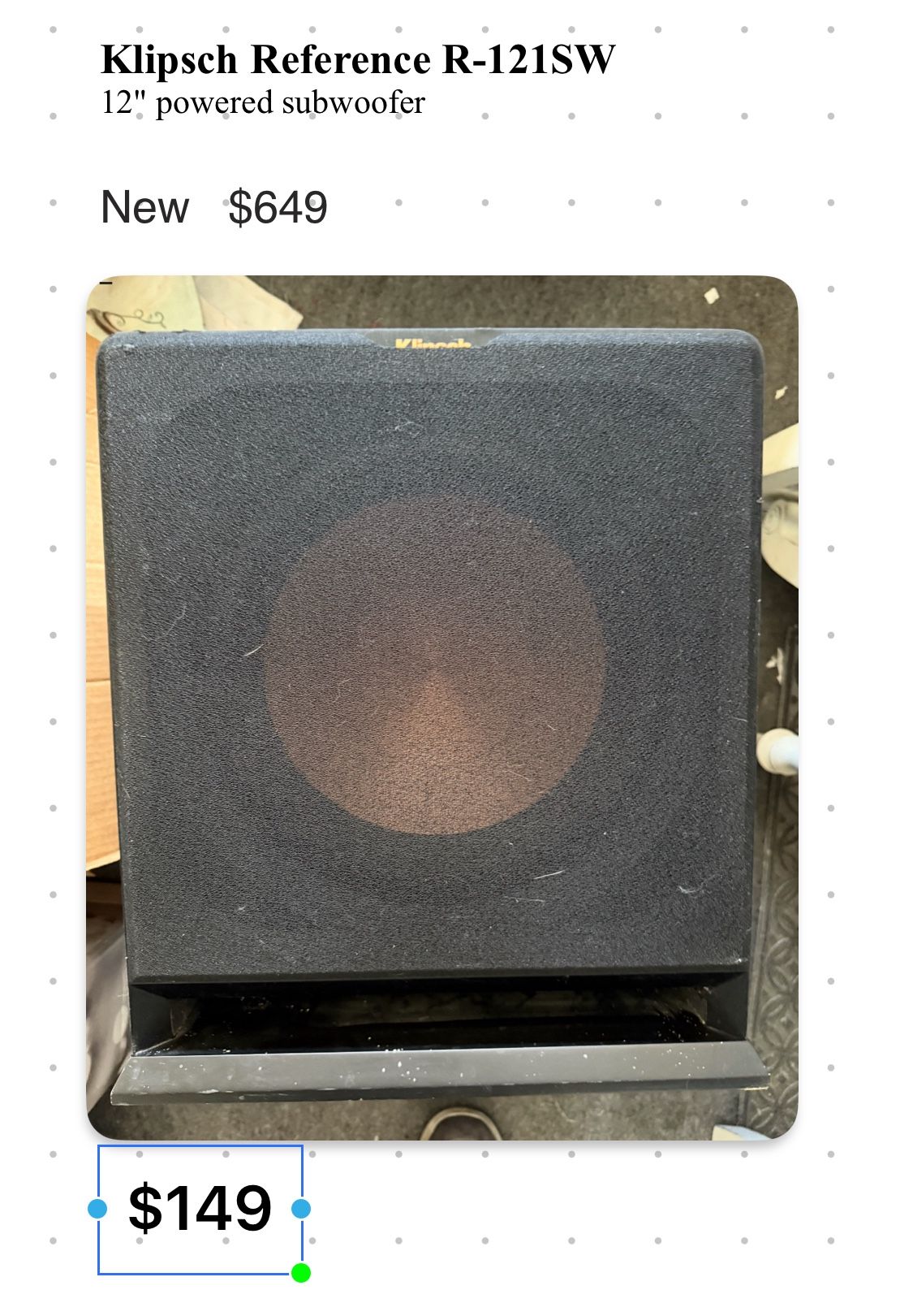 Klipsch Woofer