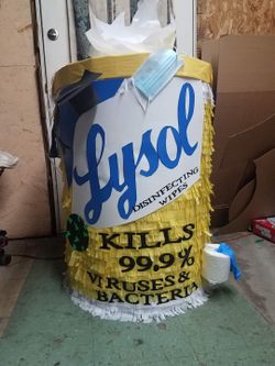 Lysol wipes pinata