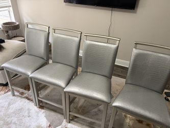 snake skin chairs