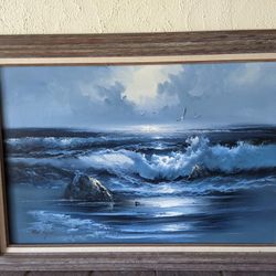 Roal English Sea Scape Oil  Painting