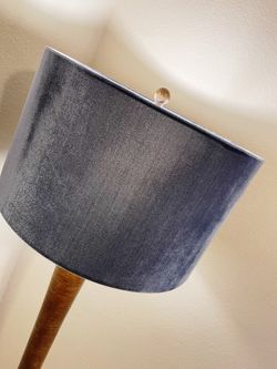 Accent Floor Lamp w/ Velvet Shade