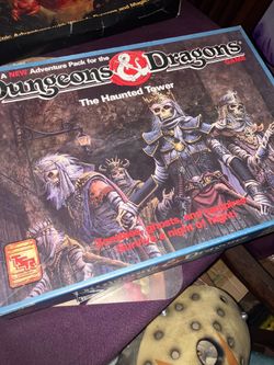 DUNGEON N DRAGONS TSR HAUNTED TOWERS AND DnD easy to master game also ,towers is UNPUNCHED ,PLUS BOOKS AND MUCH MORE sealed traps books , new open bo