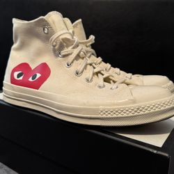 Converse X CDG Chucks size 10 (NO BOX)