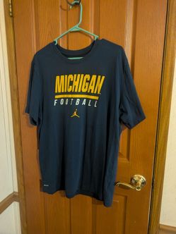 Men's Nike Jordan Brand Michigan Football T-Shirt, Size XL, Dri-Fit