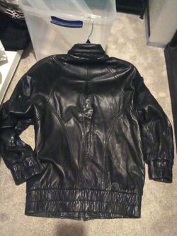 Real leather women's jacket