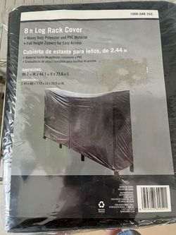8 foot log rack cover