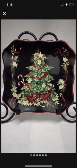 Large Christmas Serving Plates