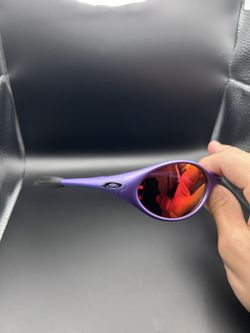 purple and red Oval Sunglasses