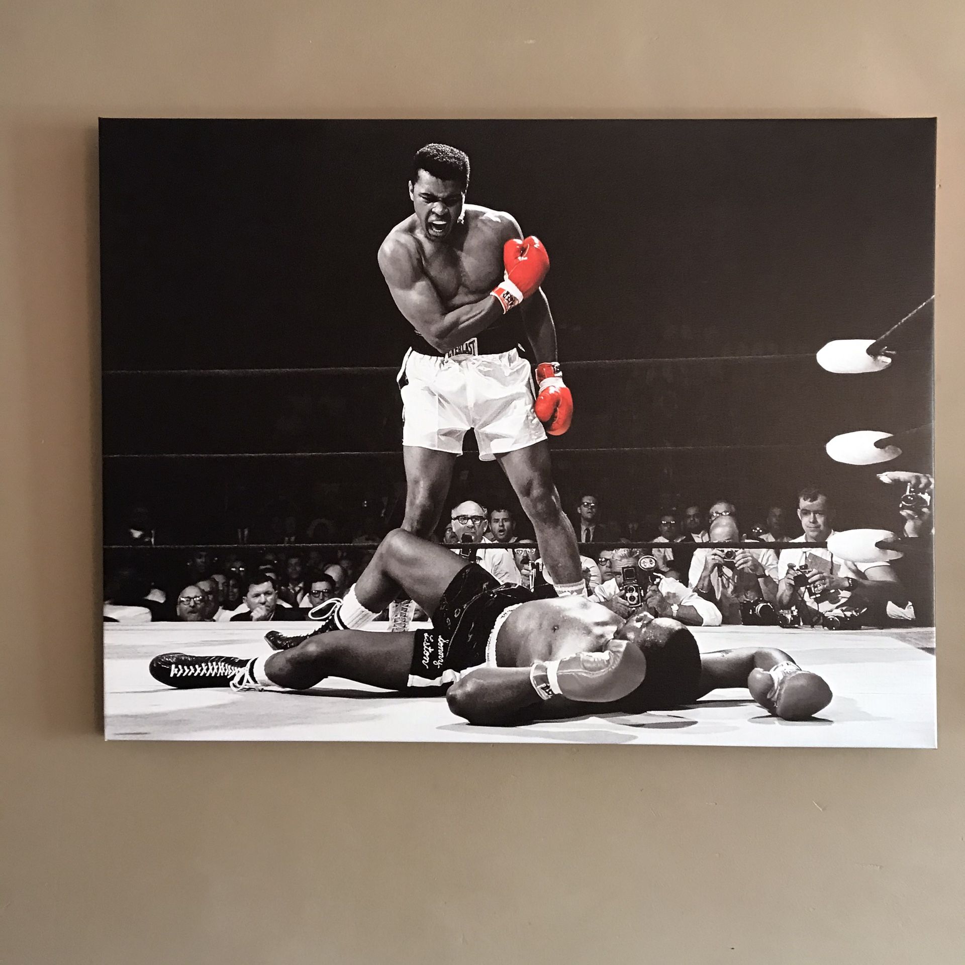 Muhammed  Ali Vs Sonny Liston Boxing LARGE CANVAS PRINT WALL ART SIZE 30x40