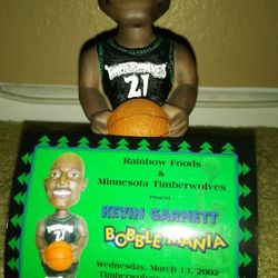 Kevin Garnett Bobblehead Doll Minnesota Timberwolves
