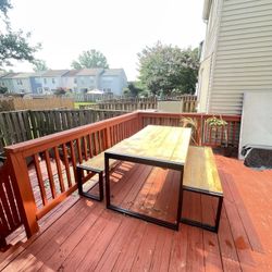 Outdoor  Table and bench’s 