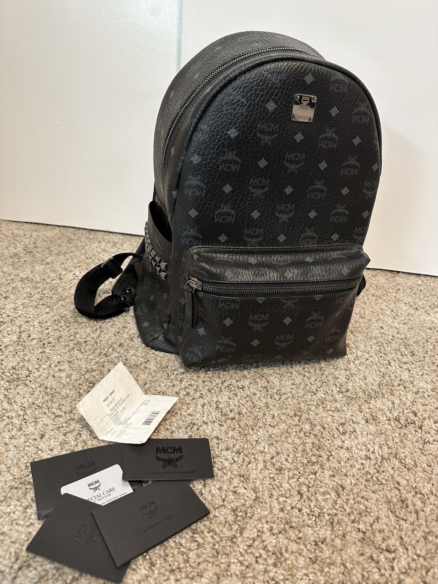 Black MCM Backpack