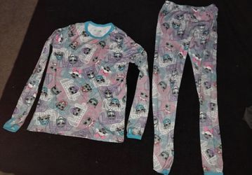 Girl’s Climateright By Cuddl Duds Thermal Set Lol Dolls Size Large 10-12