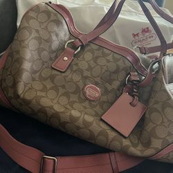 Coach C Signature Travel Bag Pink $100