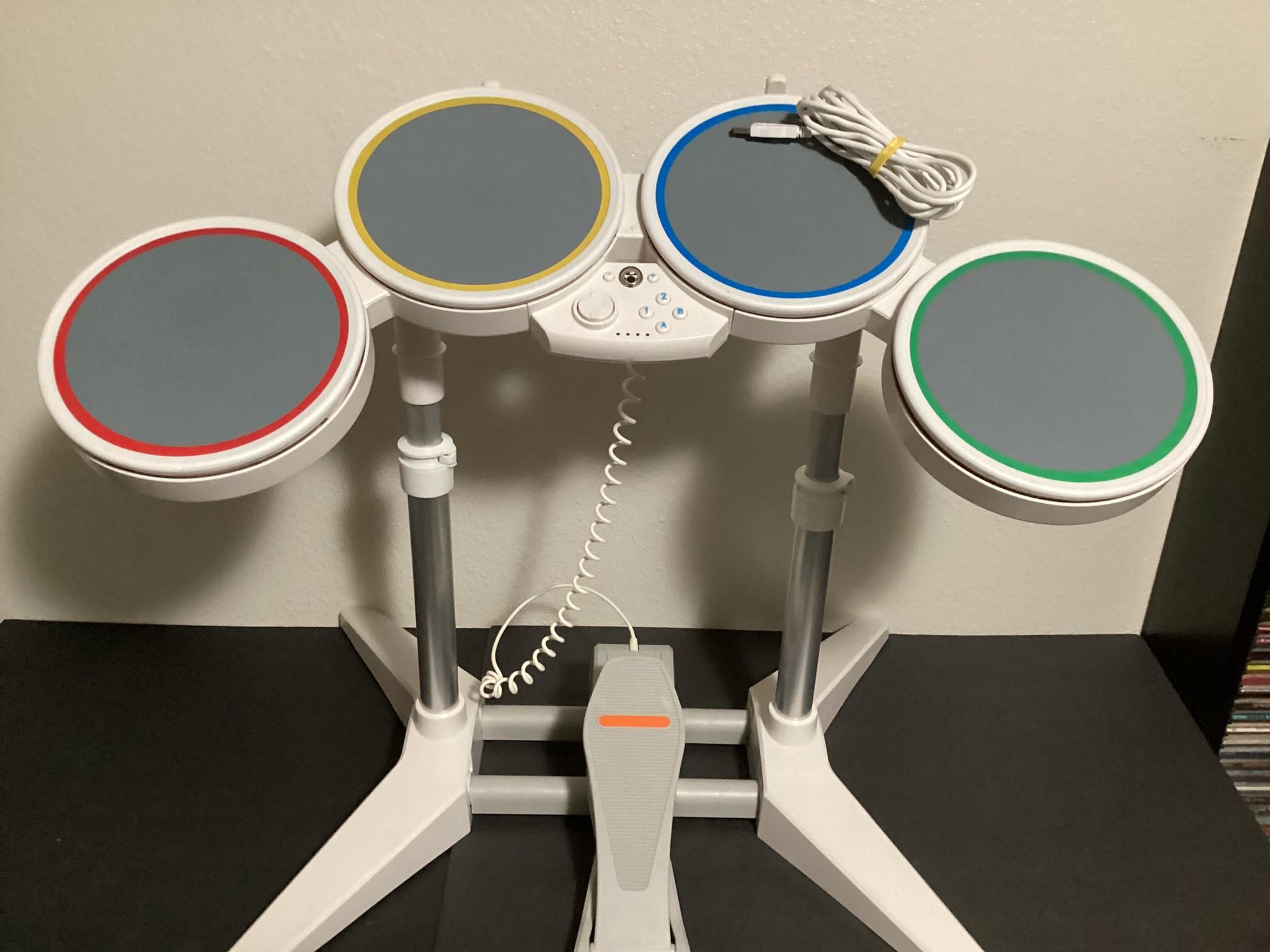 Nintendo Wii Wired Drum Set Rock Band 