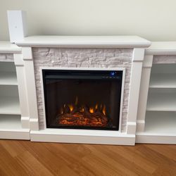 Electric Fireplace & Bookcases