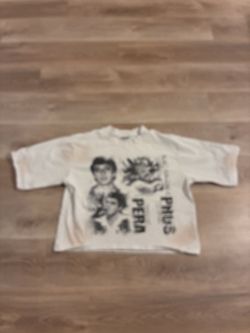 Scarface distressed cropped tee