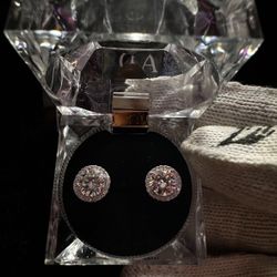 VSS Moissanite Diamond Circle Earrings