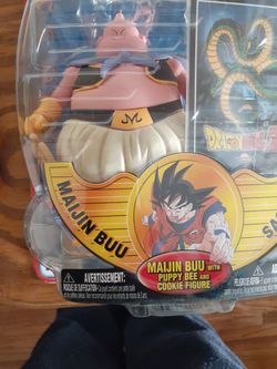 Maijin Buu Saga - Maijin Buu with Puppy Bee and Cookie Figure - Irwin Toy  action figure