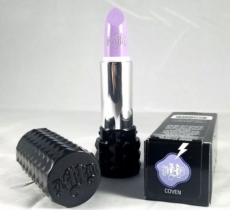 Kat Von D Studded Kiss Lipstick in COVEN Full Size (Matte Lavender) NEW